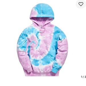 Kith Treats Pink and Blue Tie Dye Hoodie
